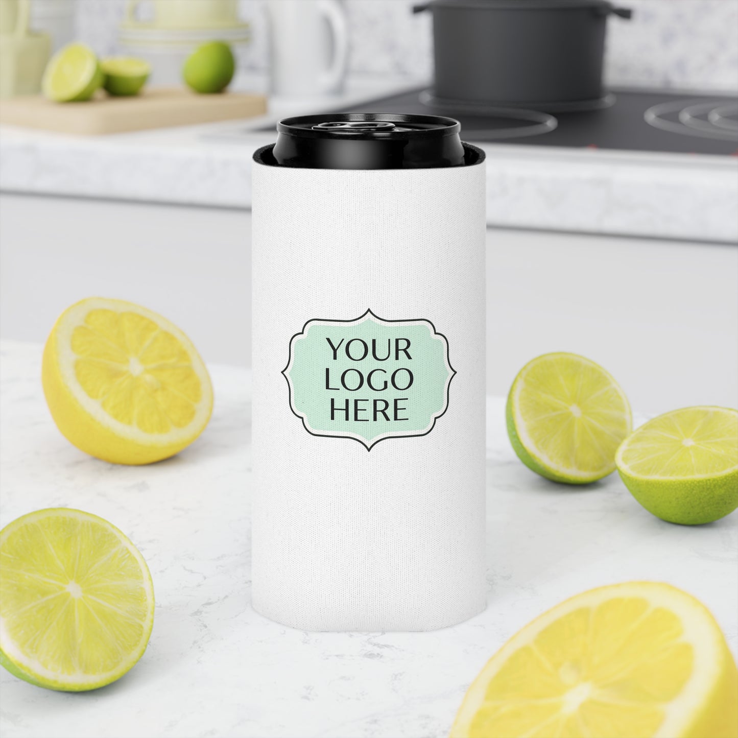 Custom Logo Can Cooler - Personalized Beverage Koozie