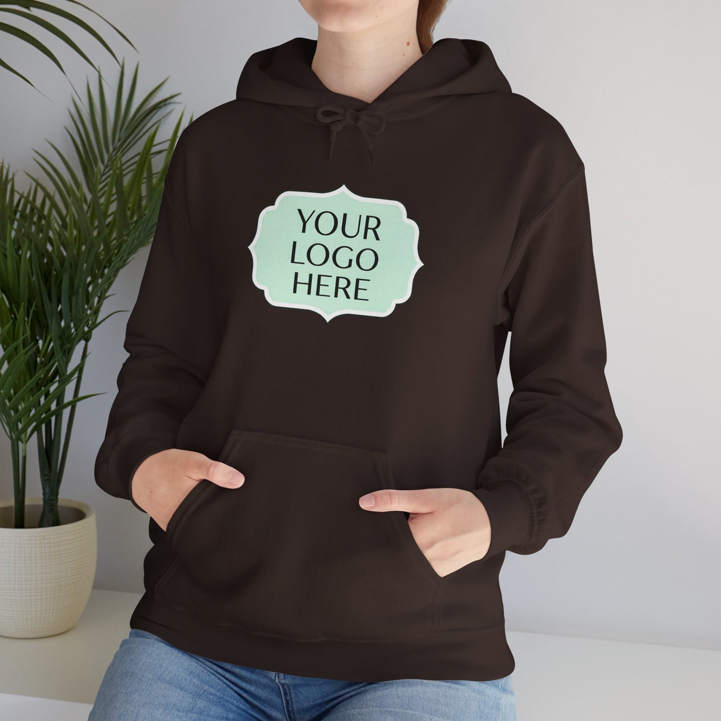 Hoodie — Custom Logo Scalloped Badge Design