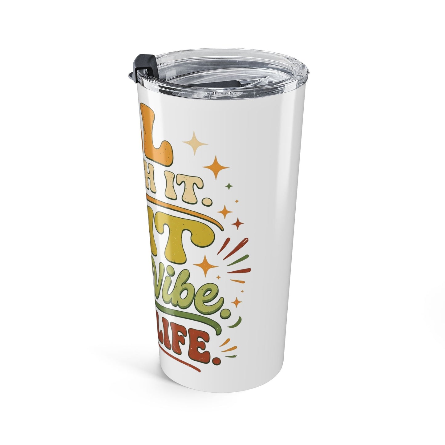 20oz Retro 'Roll With The Punches, Enjoy Life' Insulated Tumbler