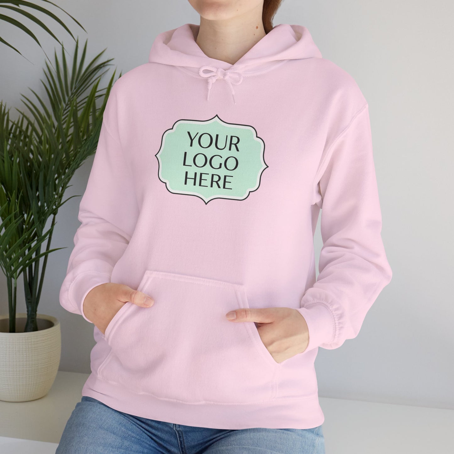 Hoodie — Custom Logo Scalloped Badge Design