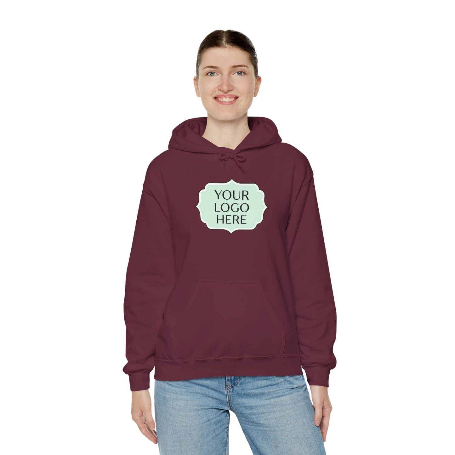 Hoodie — Custom Logo Scalloped Badge Design