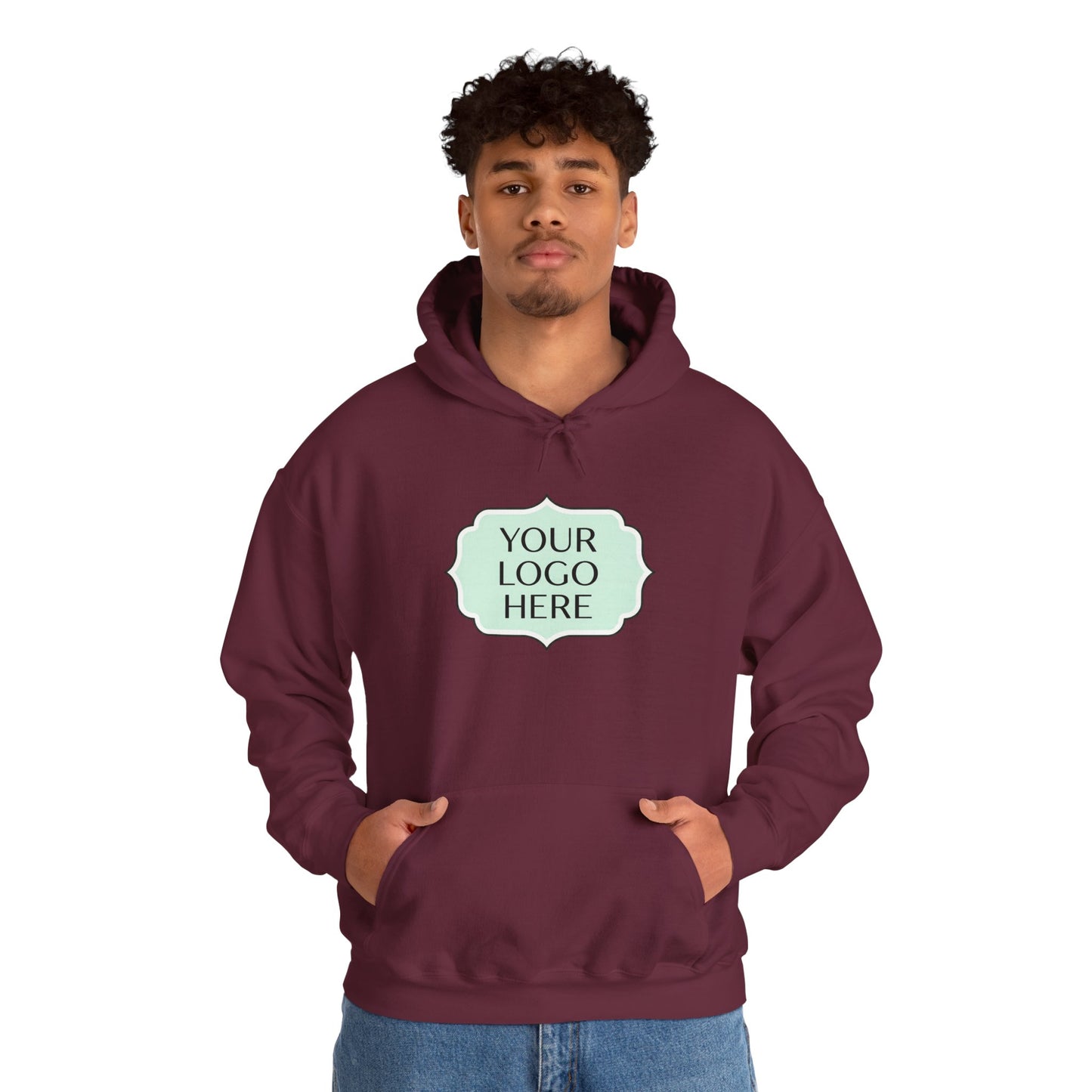 Hoodie — Custom Logo Scalloped Badge Design