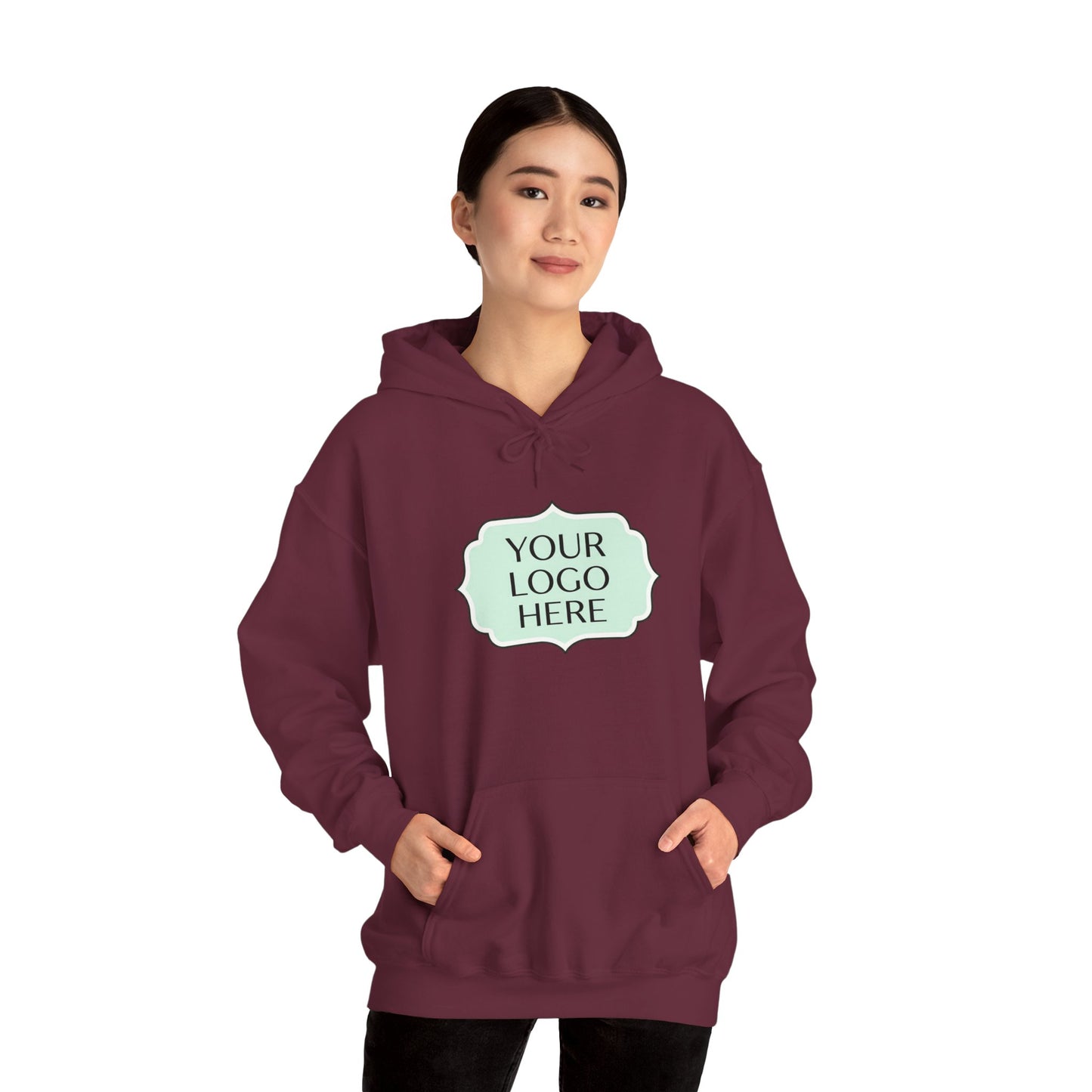 Hoodie — Custom Logo Scalloped Badge Design