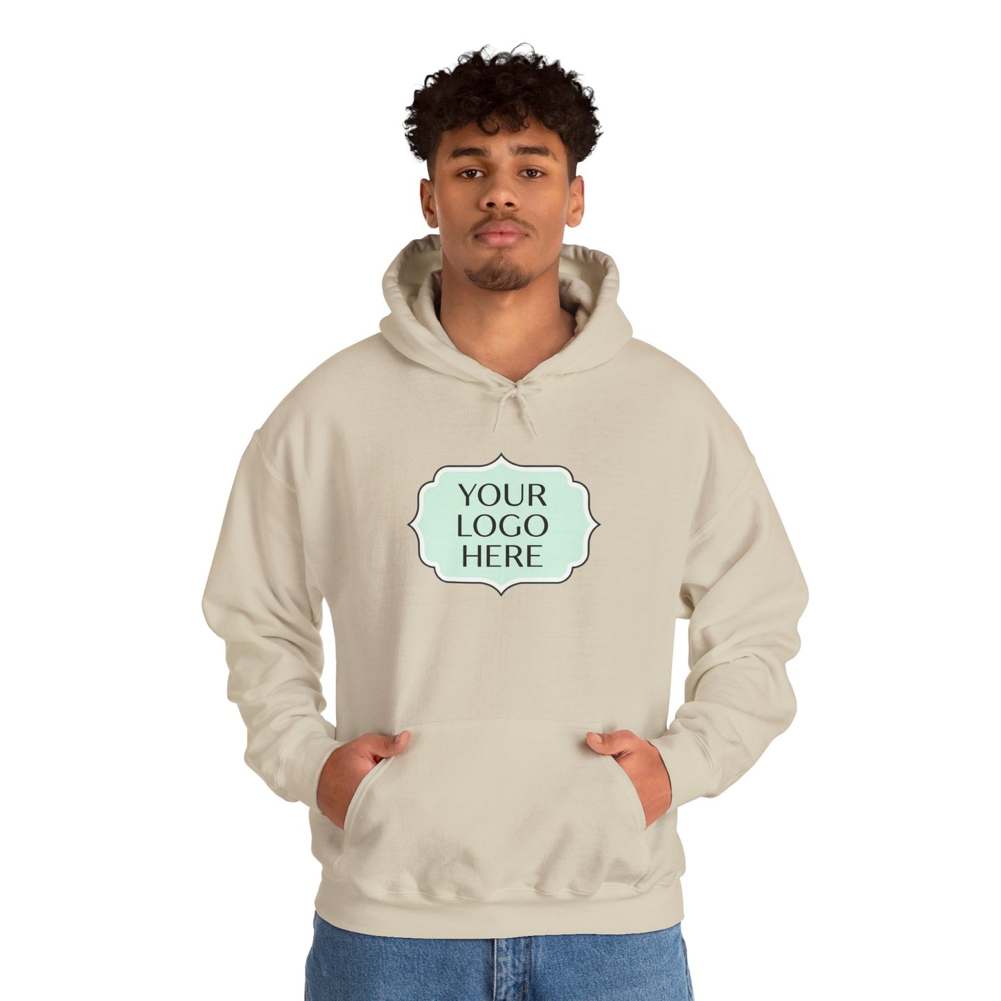 Hoodie — Custom Logo Scalloped Badge Design