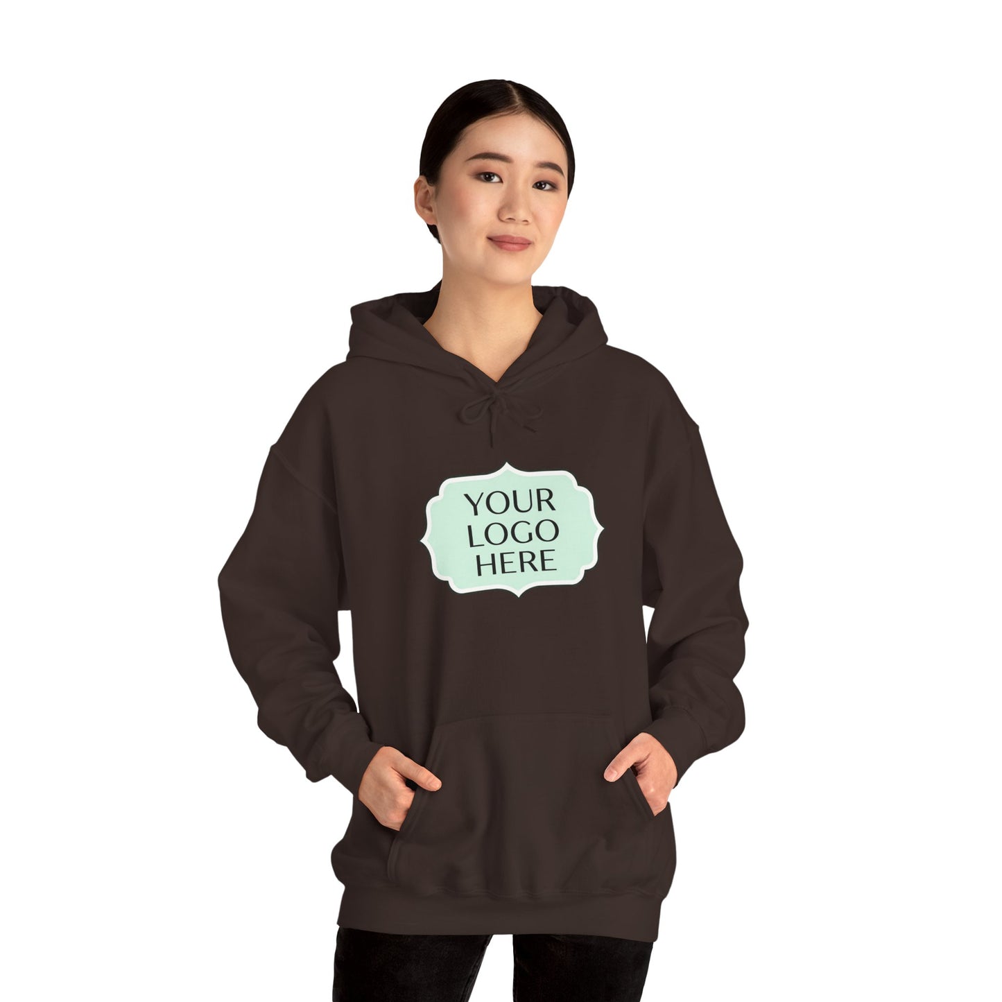 Hoodie — Custom Logo Scalloped Badge Design