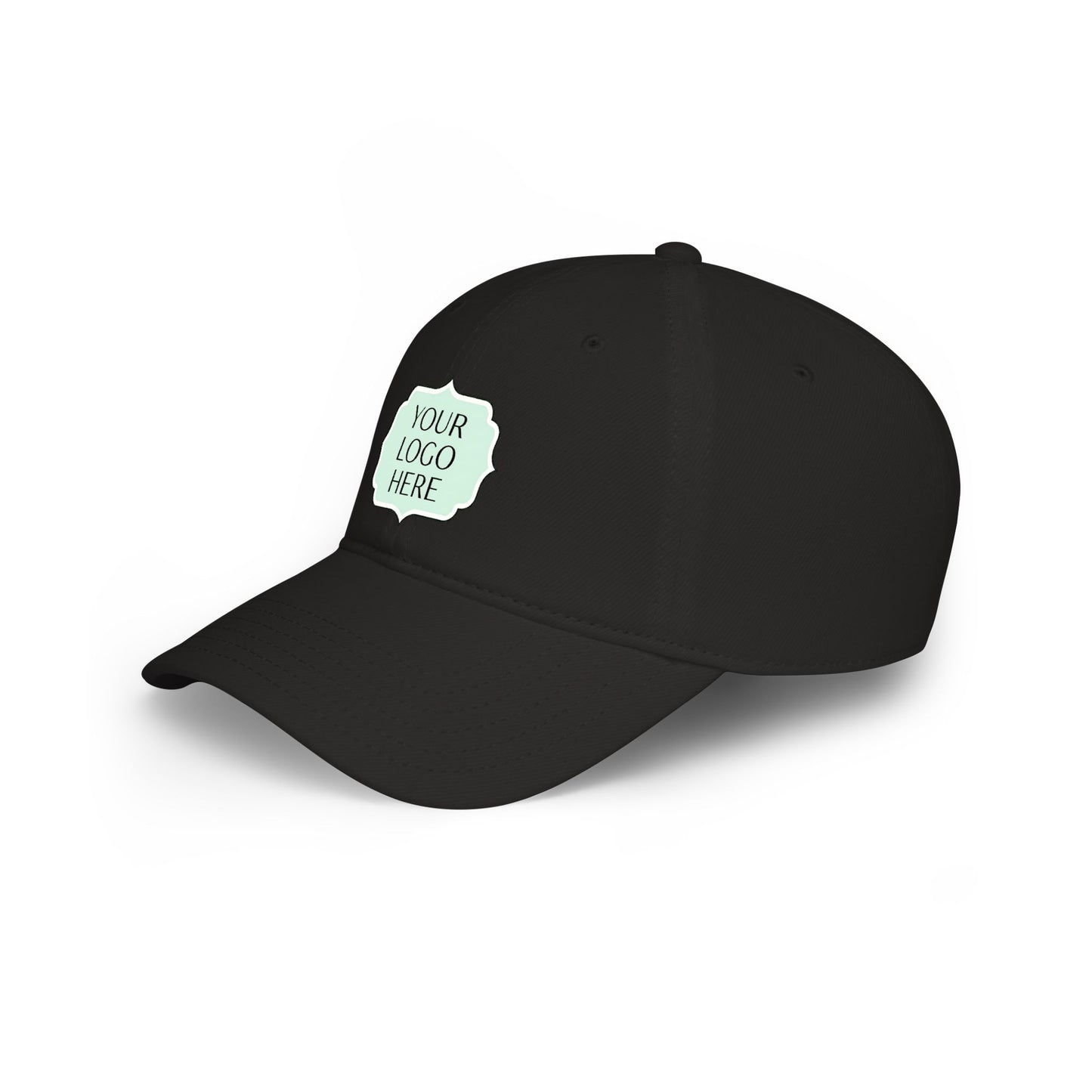 Custom Logo Low Profile Baseball Cap — Personalized Embroidered Patch Hat