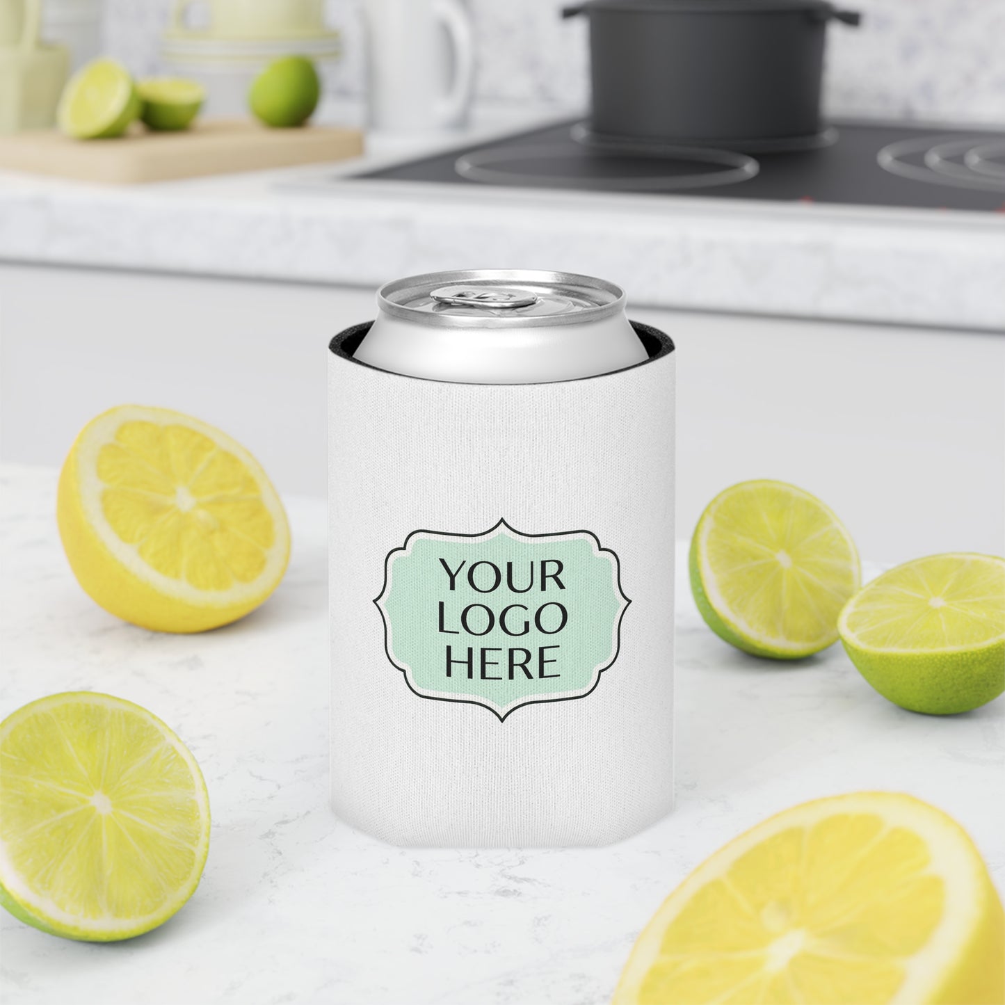 Custom Logo Can Cooler - Personalized Beverage Koozie