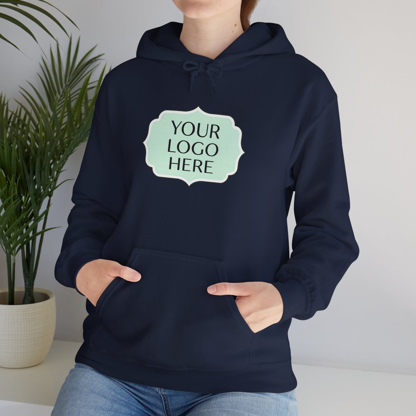 Hoodie — Custom Logo Scalloped Badge Design