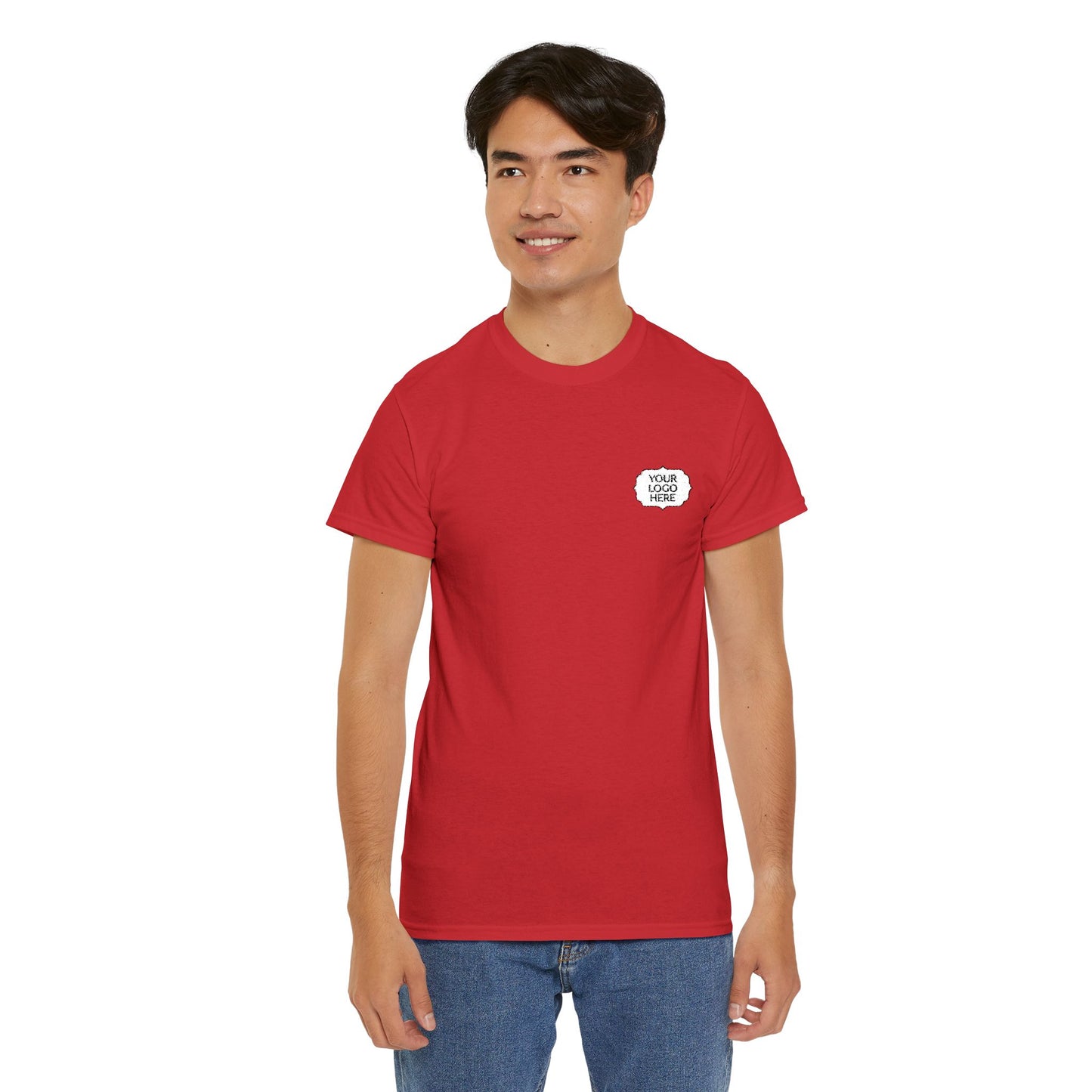 Tiger Heart Chest Pocket Tee — Minimal Wildlife Graphic T-Shirt