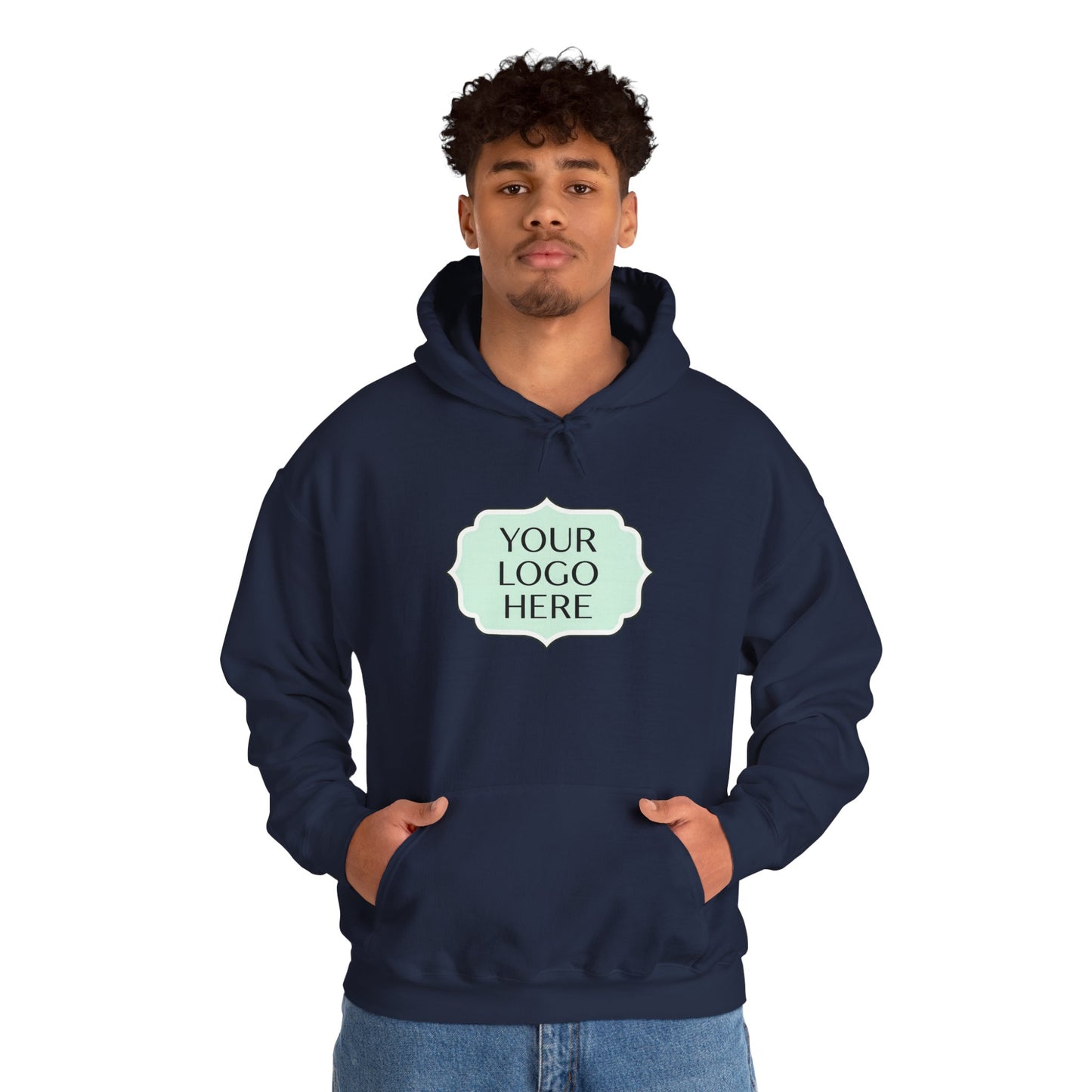 Hoodie — Custom Logo Scalloped Badge Design