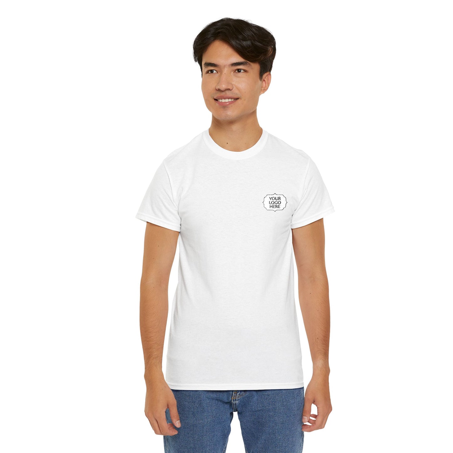 Tiger Heart Chest Pocket Tee — Minimal Wildlife Graphic T-Shirt