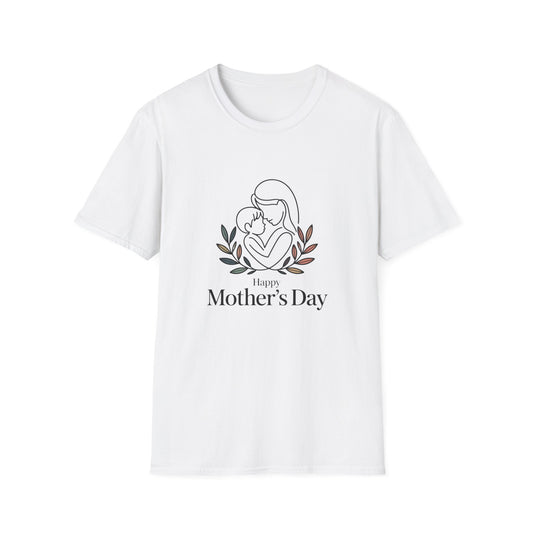 Muttertags-T-Shirt – „Alles Gute zum Muttertag“ Blumen-Mama-Kind-T-Shirt