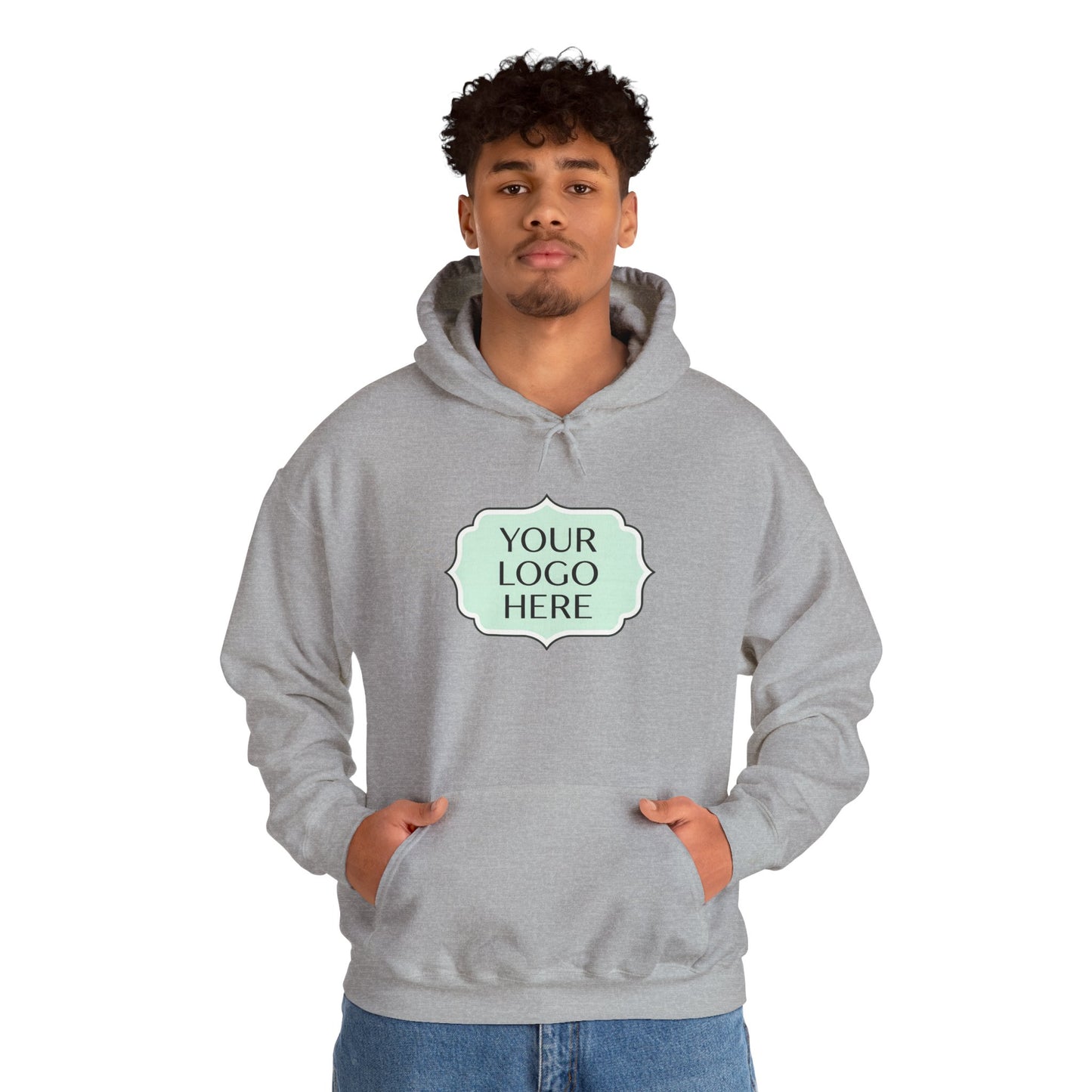 Hoodie — Custom Logo Scalloped Badge Design