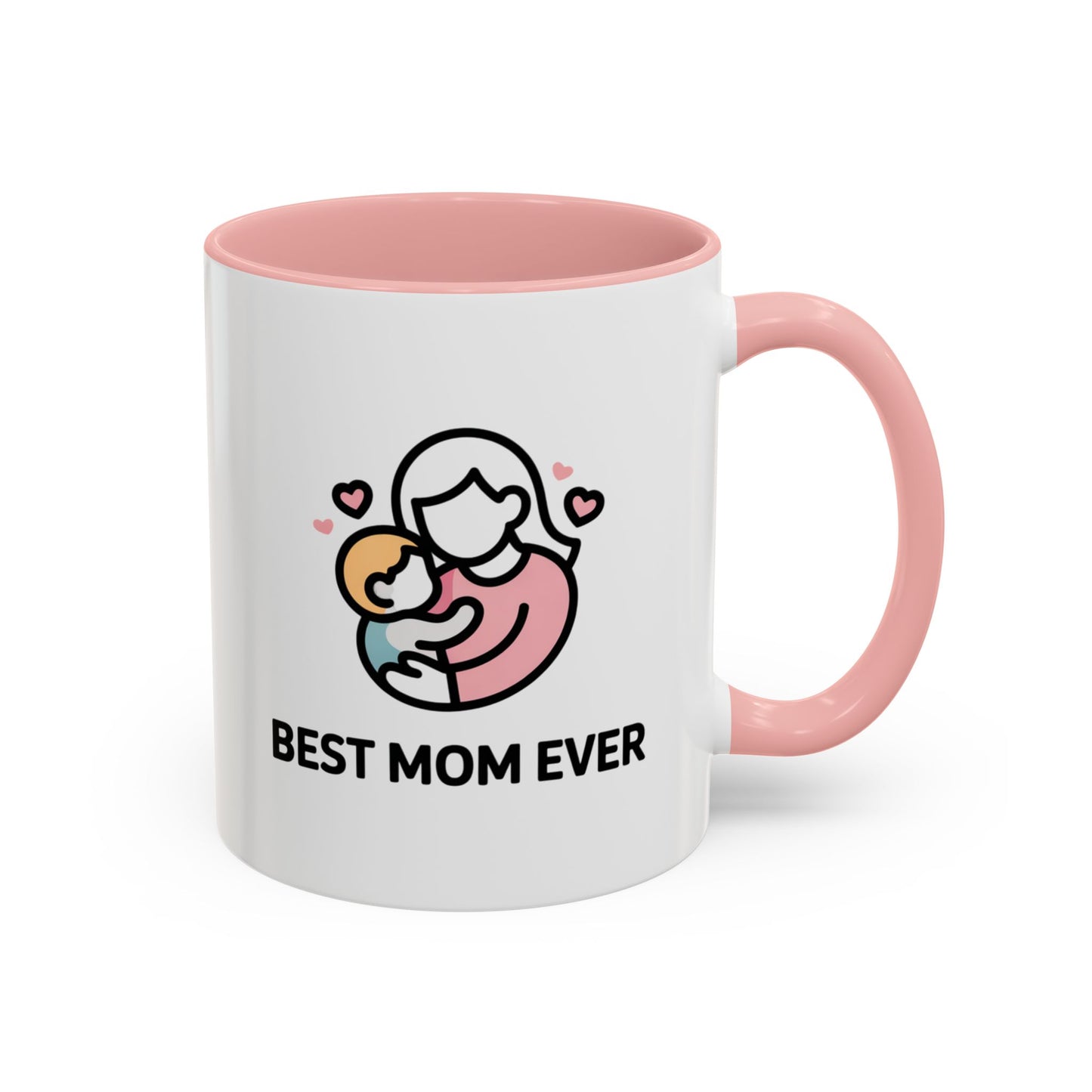Tasse à café Best Mom Ever – Cadeau de Fête des Mères, Tasse en céramique mignonne Maman et Bébé (11/15oz)