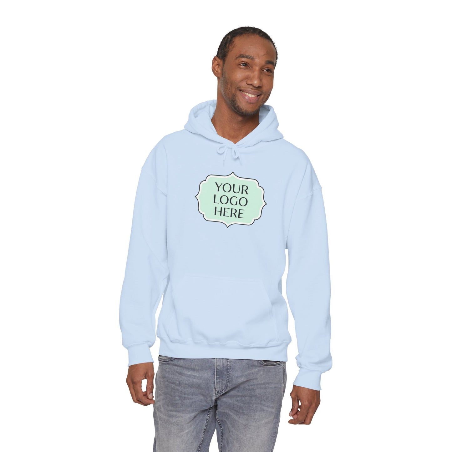 Hoodie — Custom Logo Scalloped Badge Design