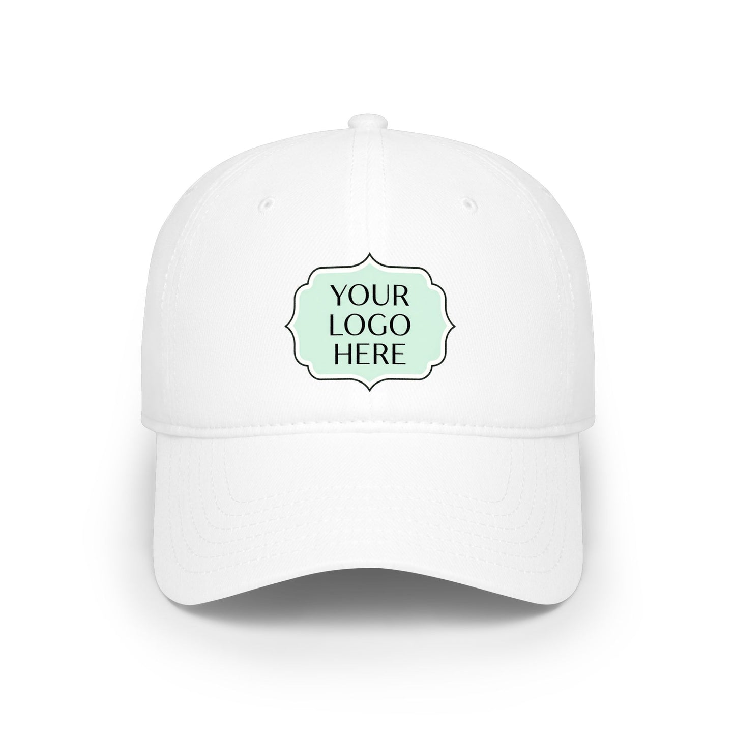 Custom Logo Low Profile Baseball Cap — Personalized Embroidered Patch Hat