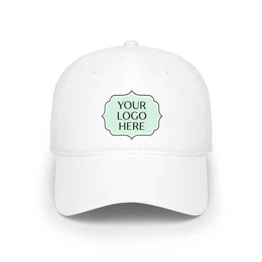 Custom Logo Low Profile Baseball Cap — Personalized Embroidered Patch Hat