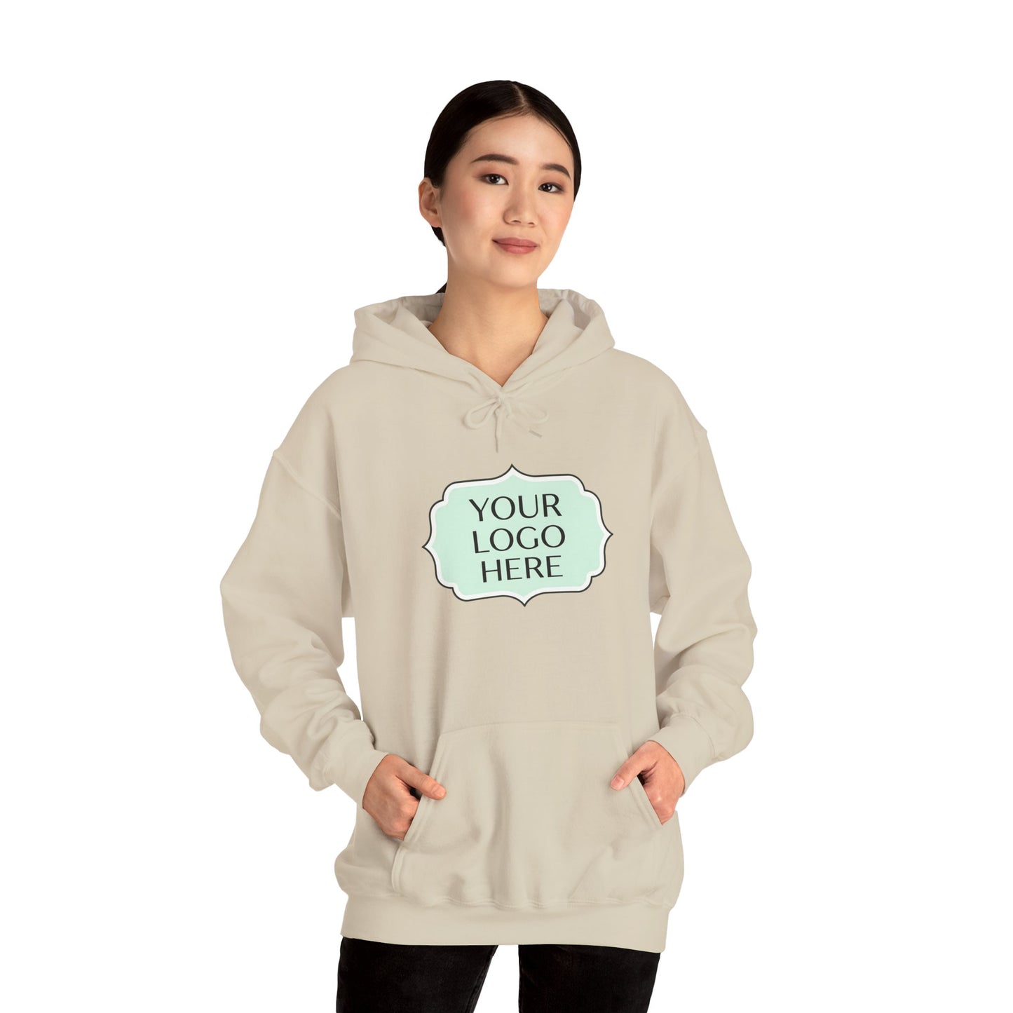 Hoodie — Custom Logo Scalloped Badge Design