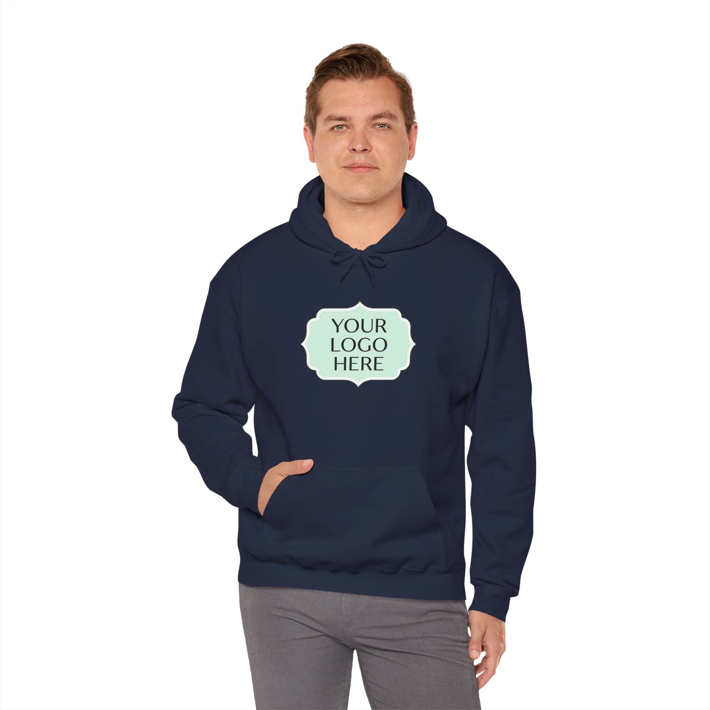 Hoodie — Custom Logo Scalloped Badge Design