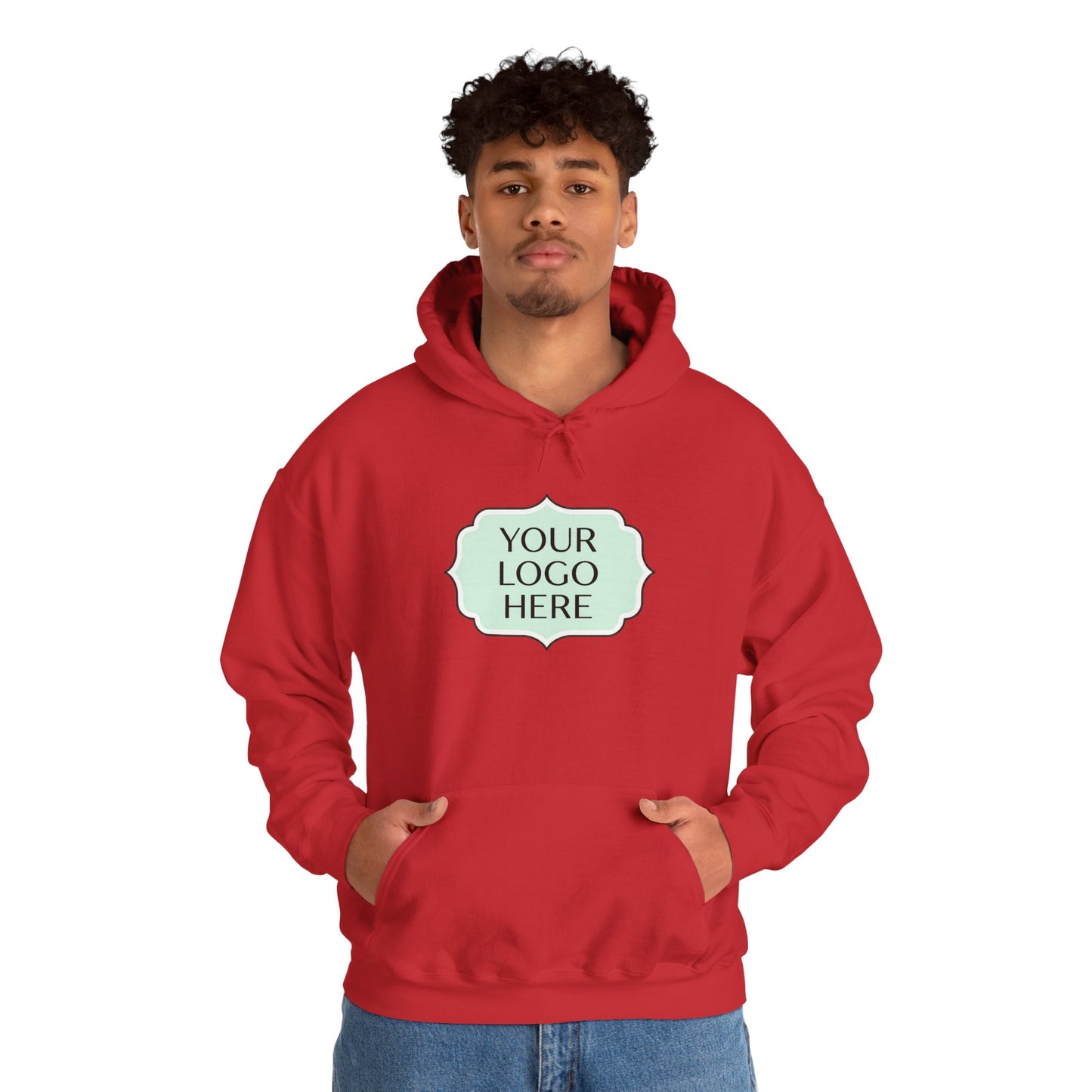 Hoodie — Custom Logo Scalloped Badge Design