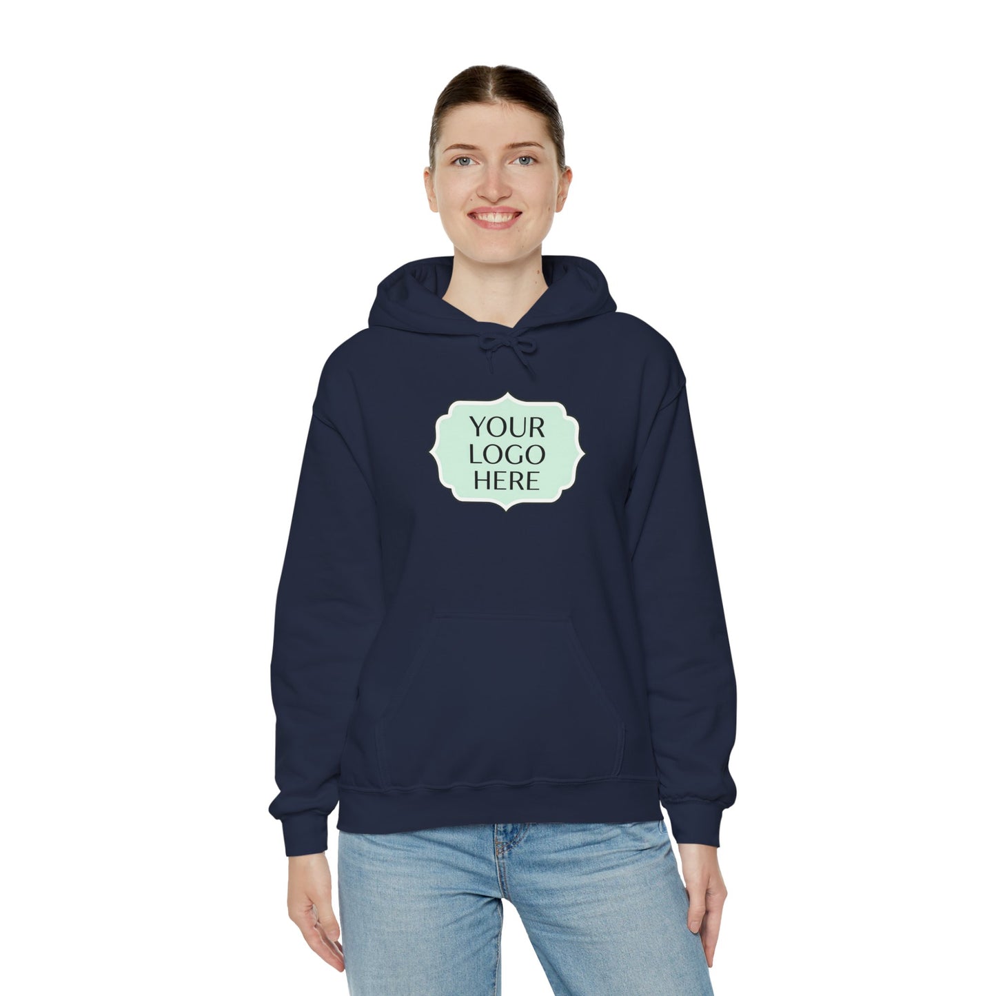 Hoodie — Custom Logo Scalloped Badge Design