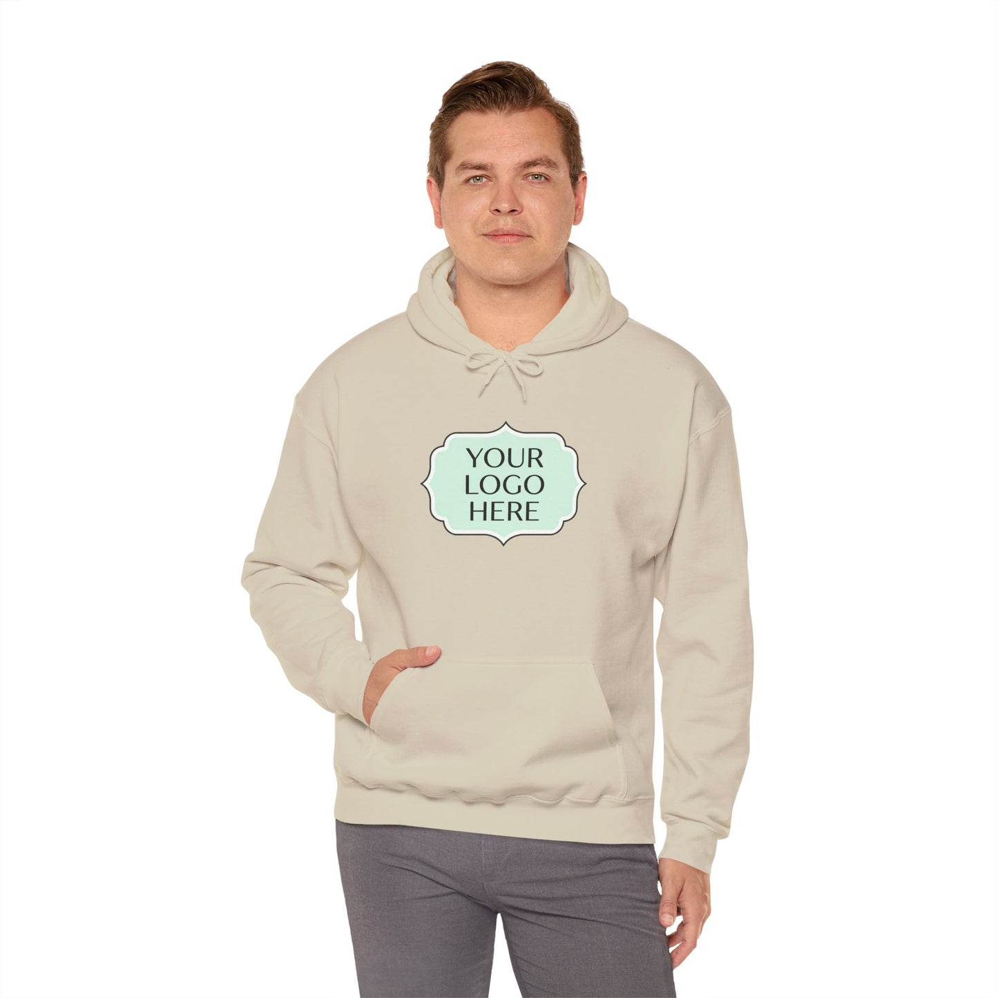 Hoodie — Custom Logo Scalloped Badge Design