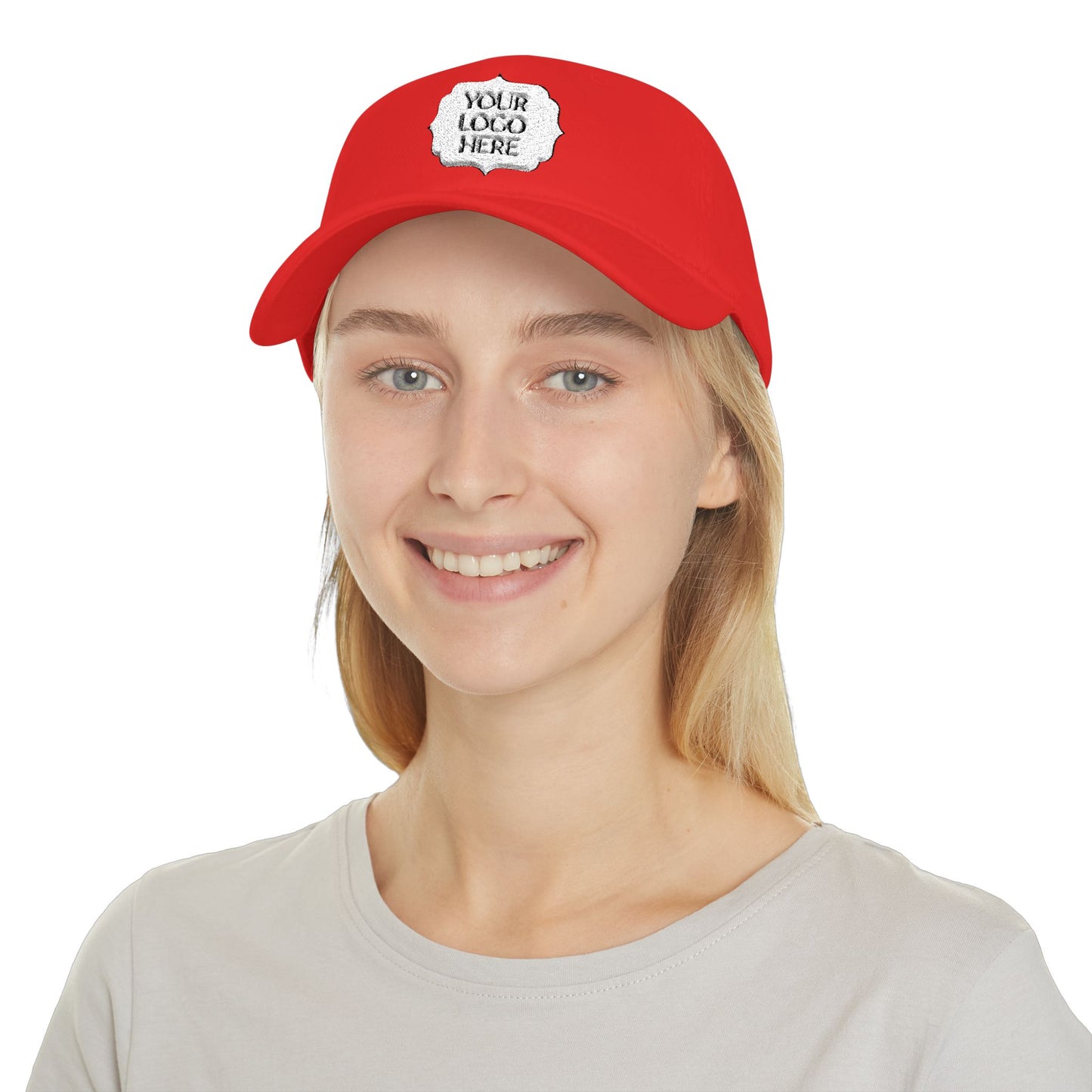 Custom Logo Low Profile Baseball Cap — Personalized Front Patch