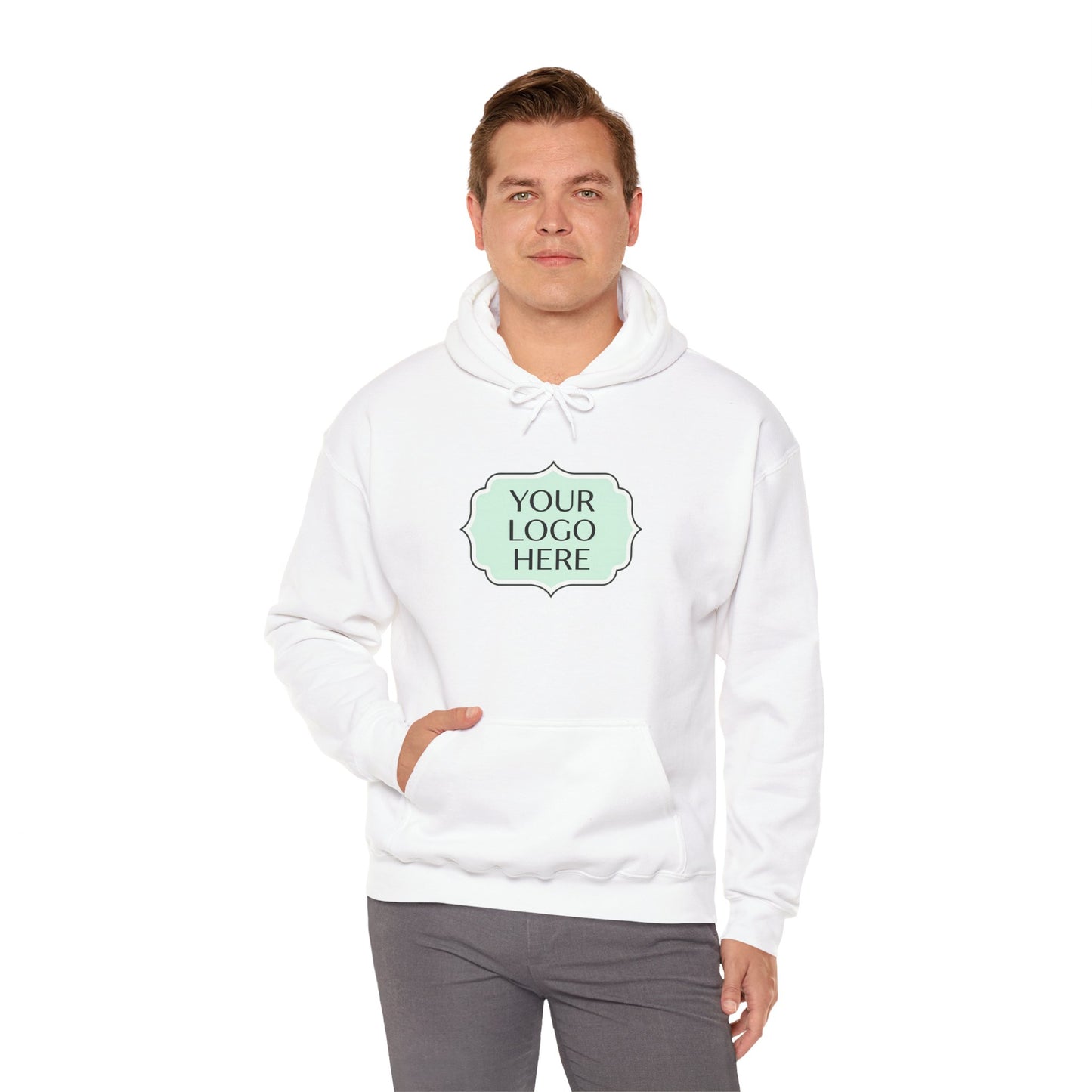 Hoodie — Custom Logo Scalloped Badge Design