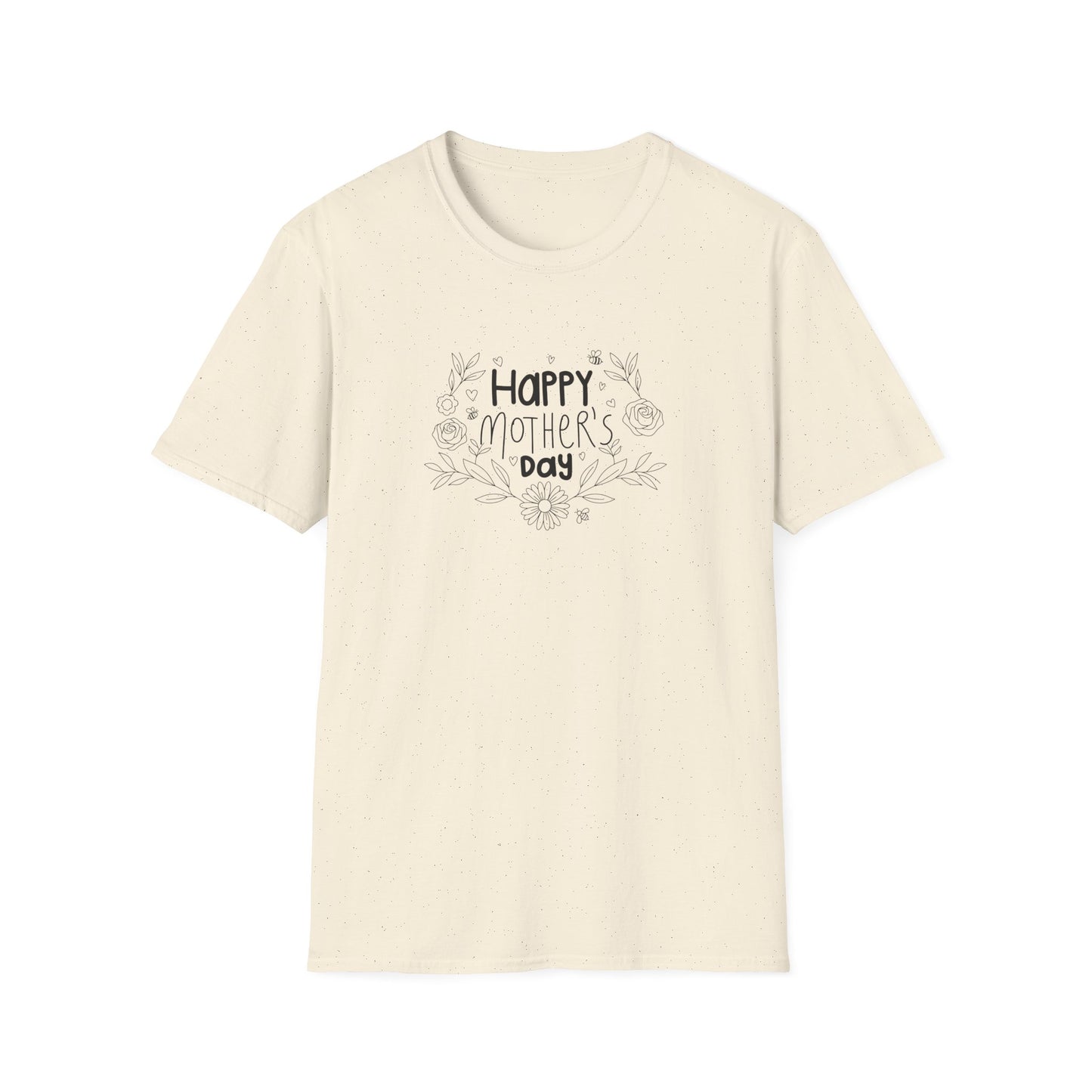 Botanical Mother's Day T-Shirt — Floral Line-Art Mom Tee