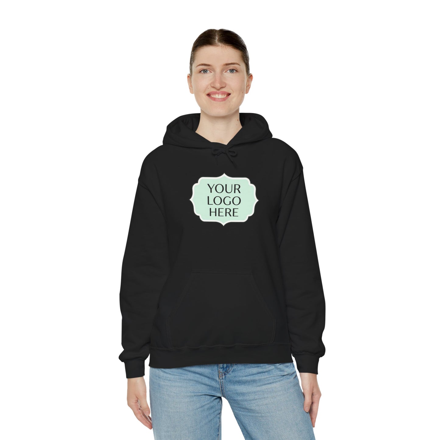 Hoodie — Custom Logo Scalloped Badge Design