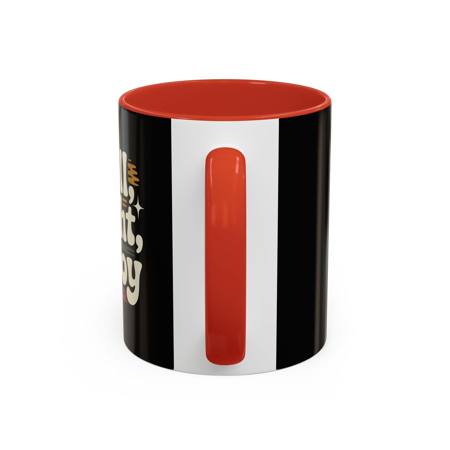 Coffee Mug — "Roll Light, Enjoy" Retro Accent Coffee Cup (11/15oz)