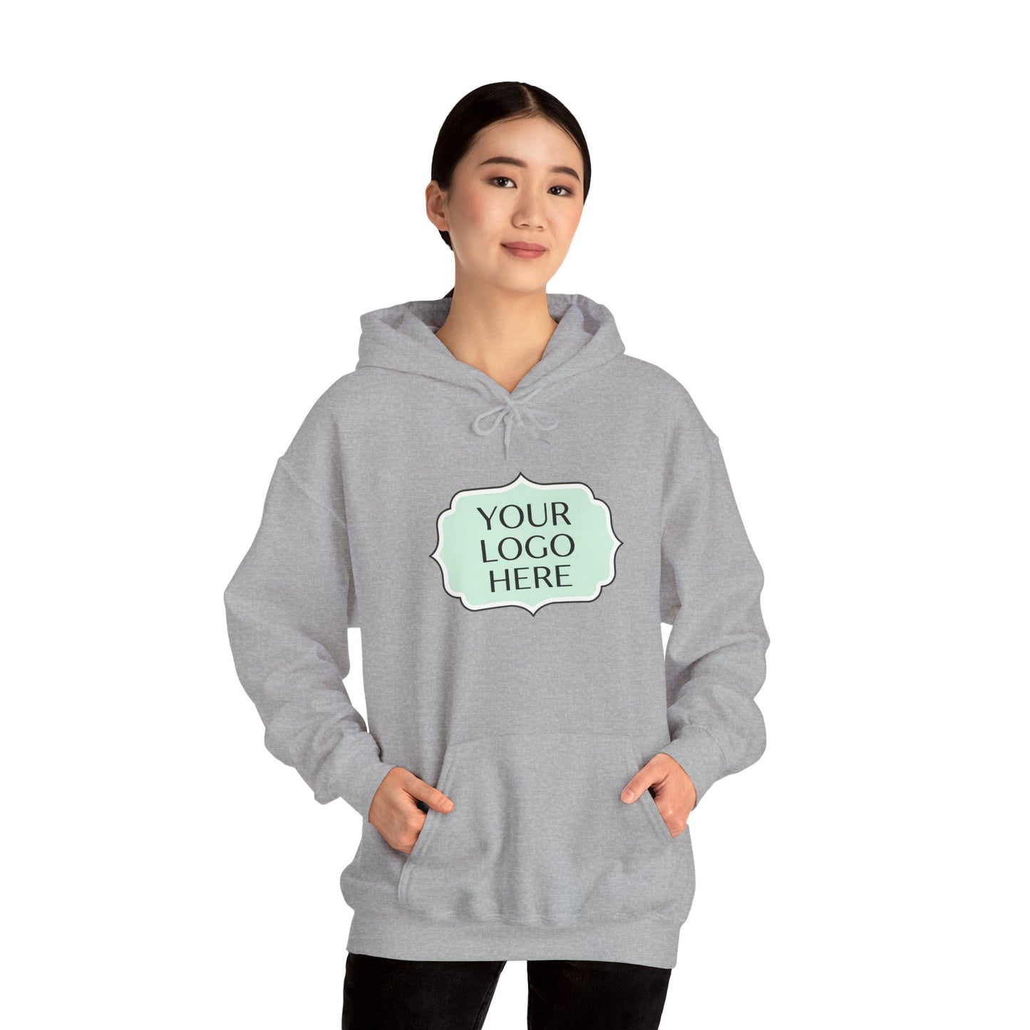 Hoodie — Custom Logo Scalloped Badge Design