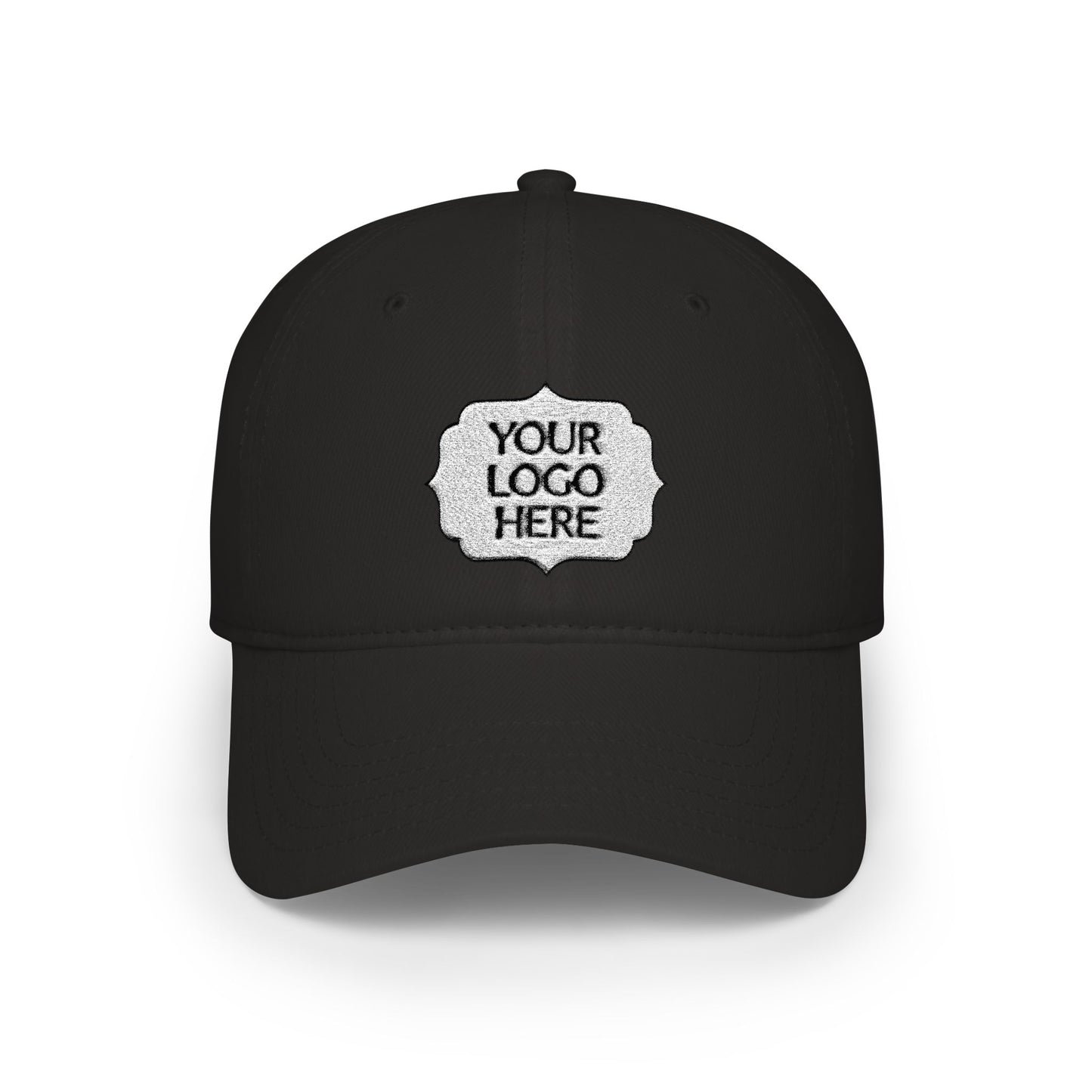 Custom Logo Low Profile Baseball Cap — Personalized Front Patch