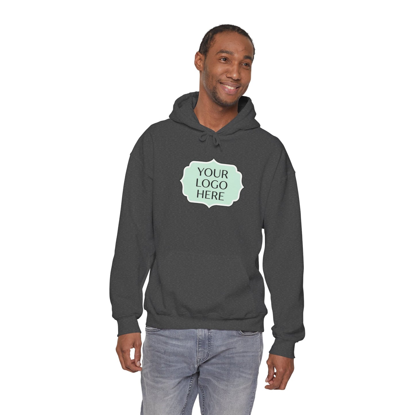Hoodie — Custom Logo Scalloped Badge Design