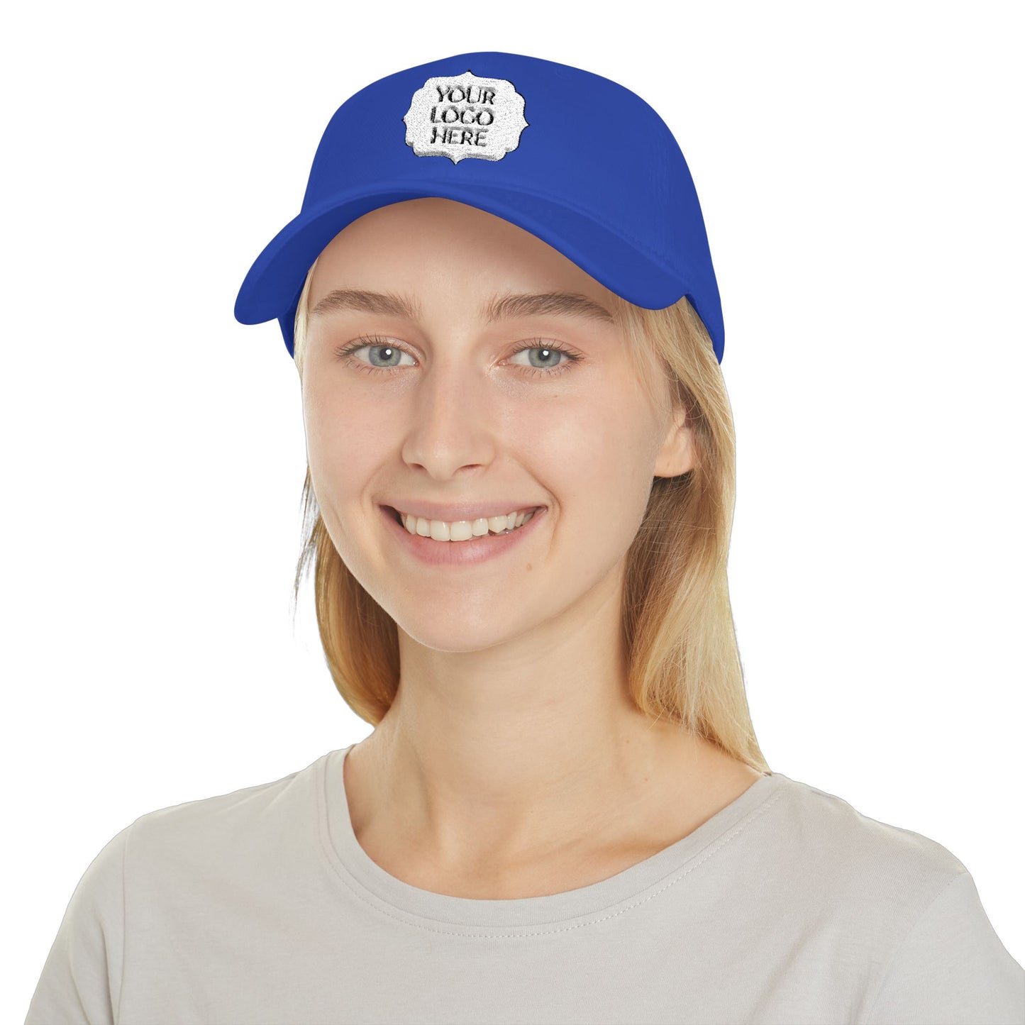 Custom Logo Low Profile Baseball Cap — Personalized Front Patch