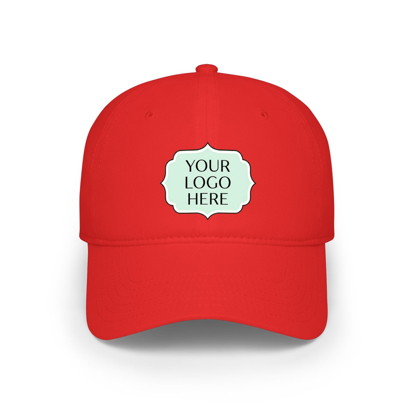 Custom Logo Low Profile Baseball Cap — Personalized Embroidered Patch Hat