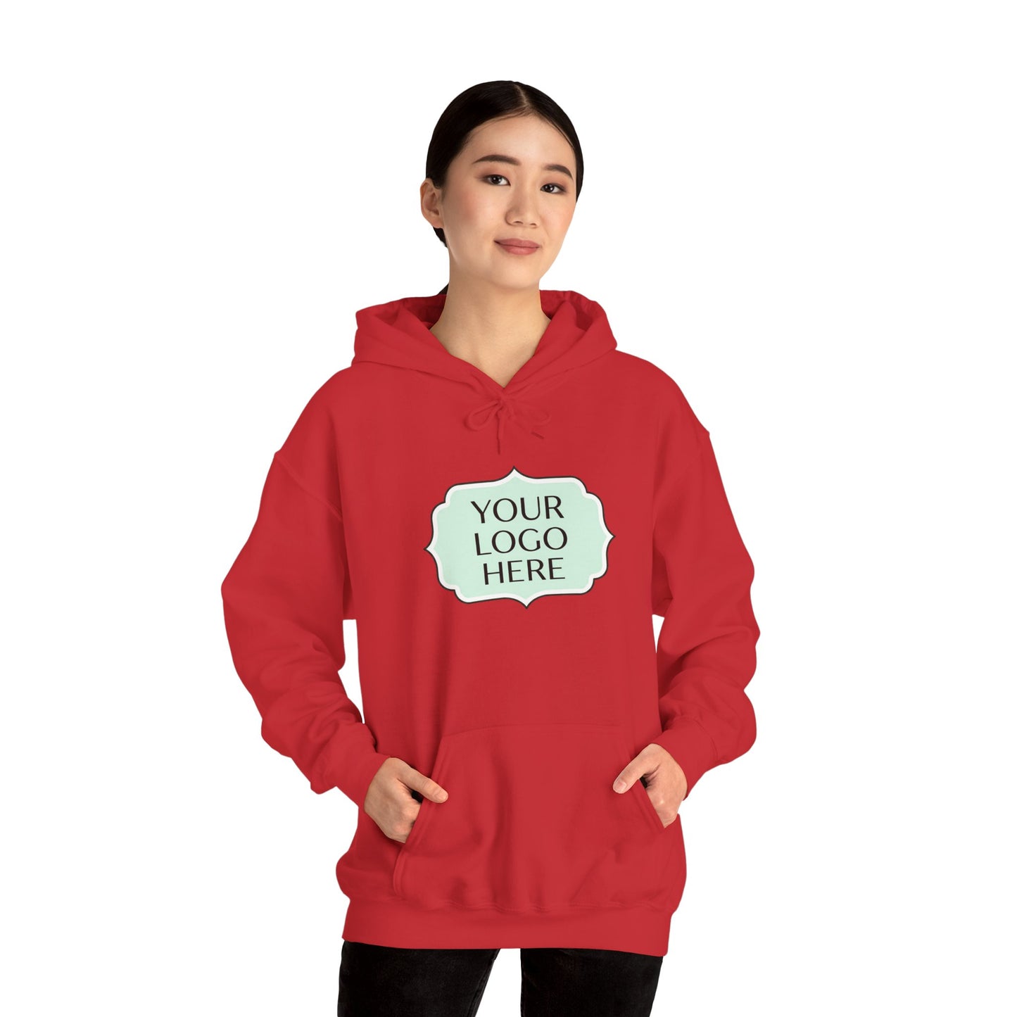 Hoodie — Custom Logo Scalloped Badge Design