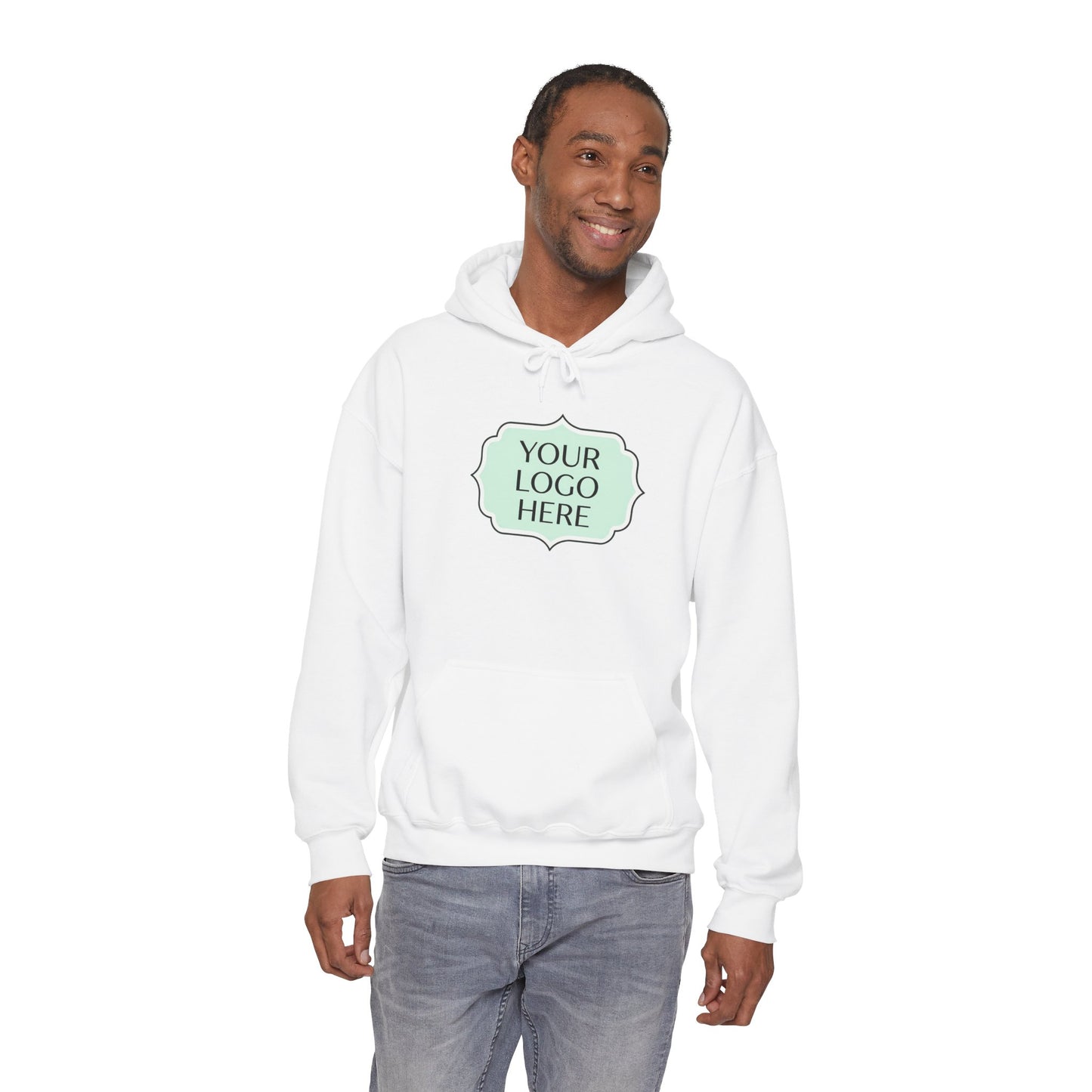 Hoodie — Custom Logo Scalloped Badge Design