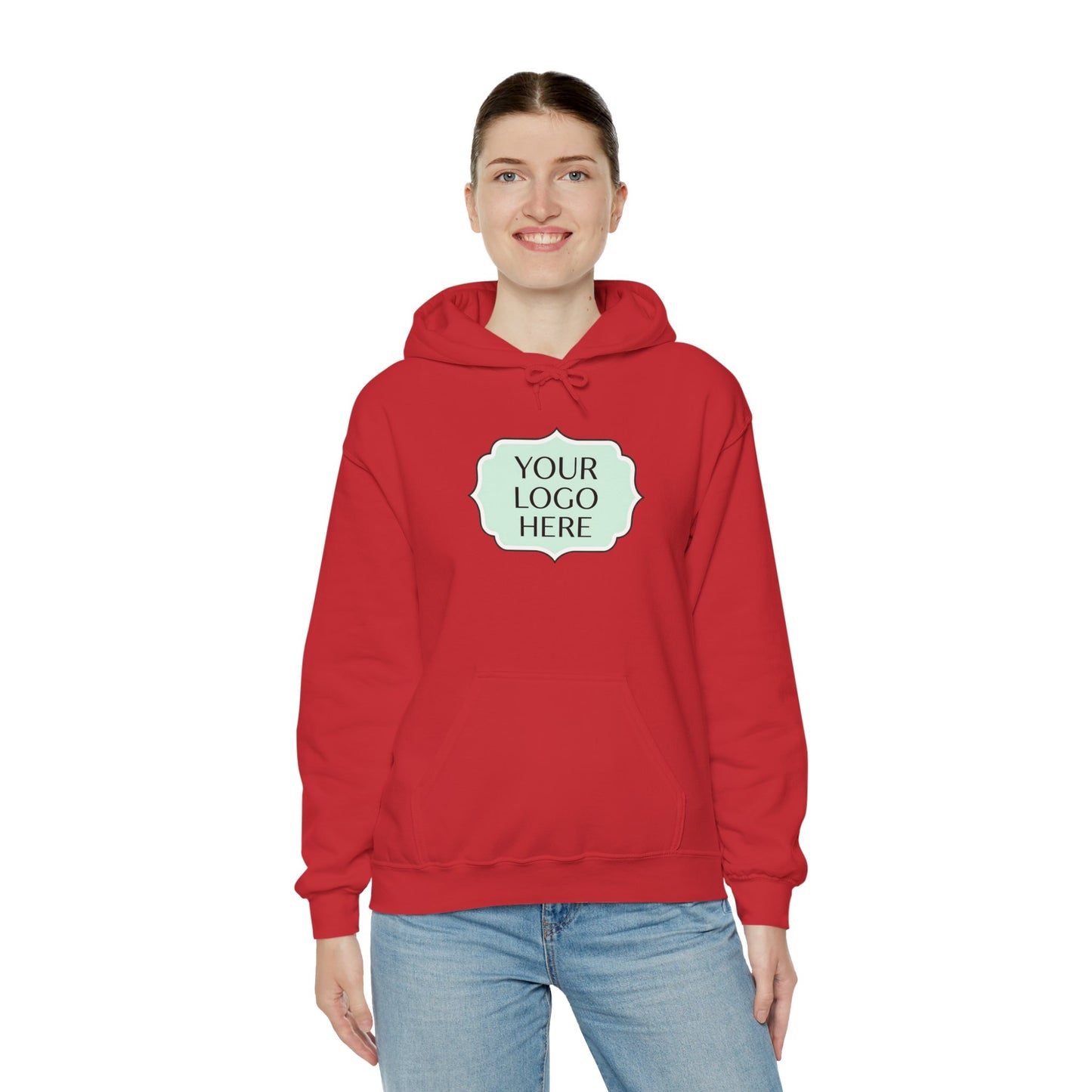 Hoodie — Custom Logo Scalloped Badge Design