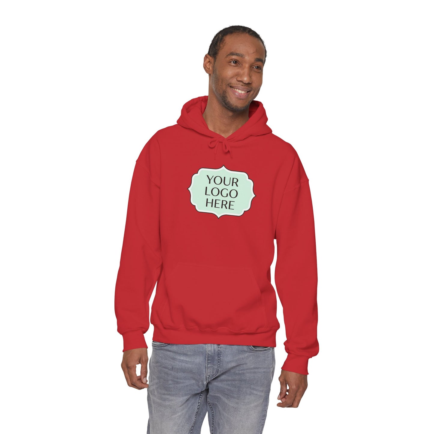 Hoodie — Custom Logo Scalloped Badge Design
