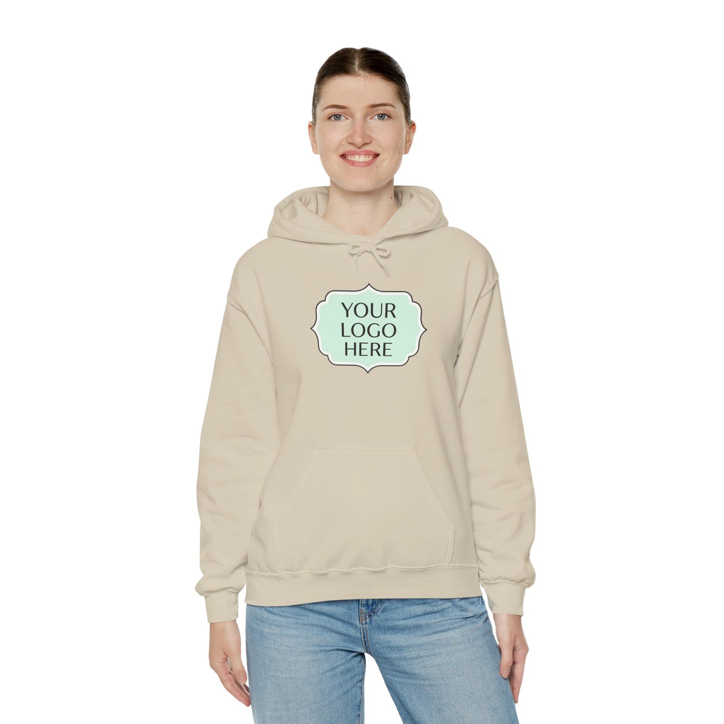 Hoodie — Custom Logo Scalloped Badge Design
