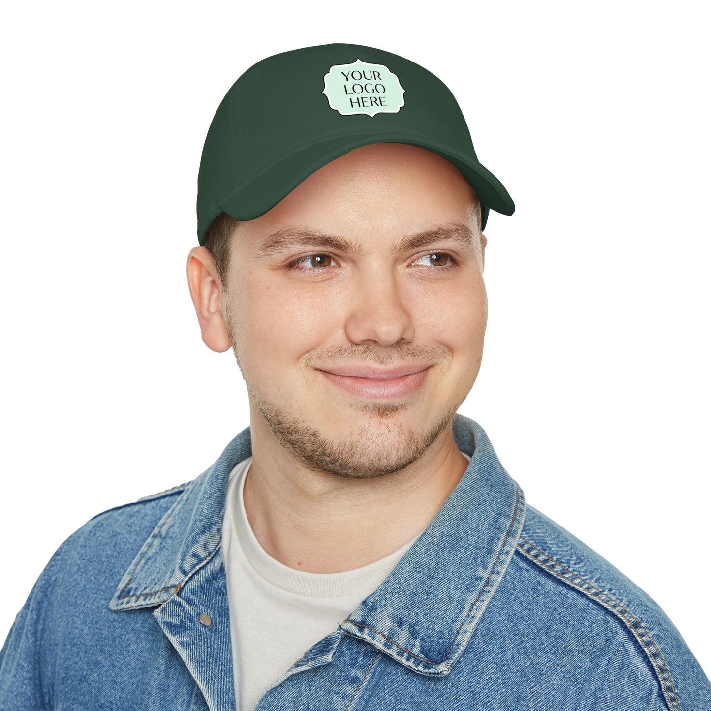 Custom Logo Low Profile Baseball Cap — Personalized Embroidered Patch Hat