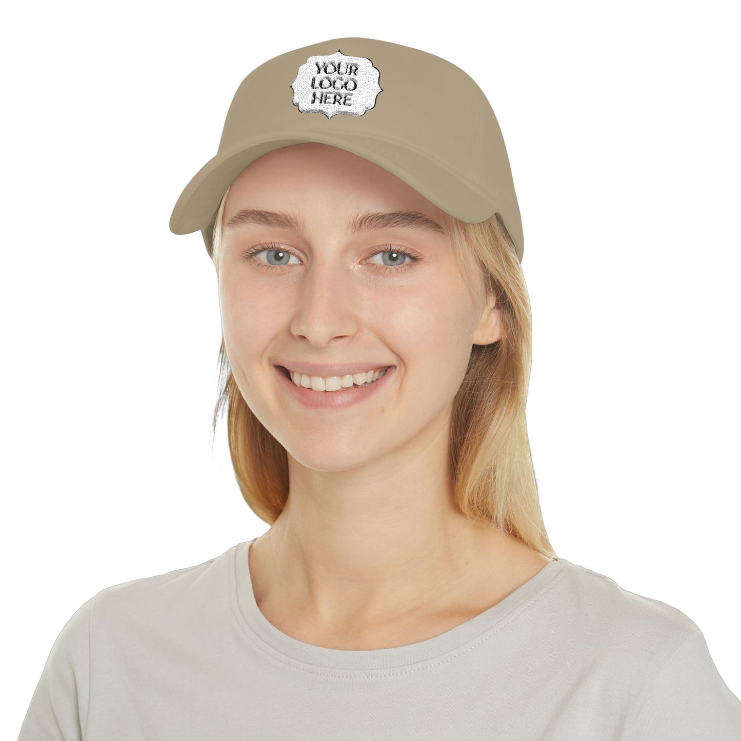 Custom Logo Low Profile Baseball Cap — Personalized Front Patch