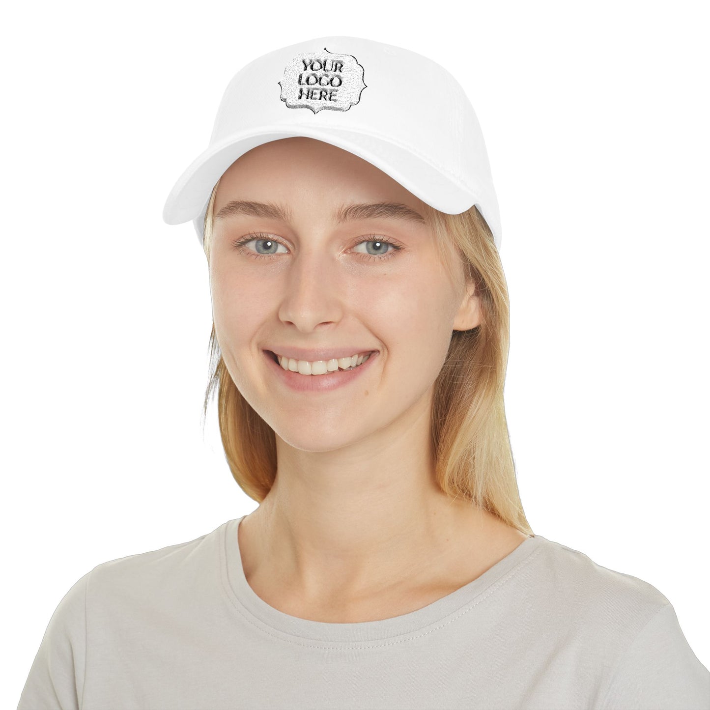 Custom Logo Low Profile Baseball Cap — Personalized Front Patch