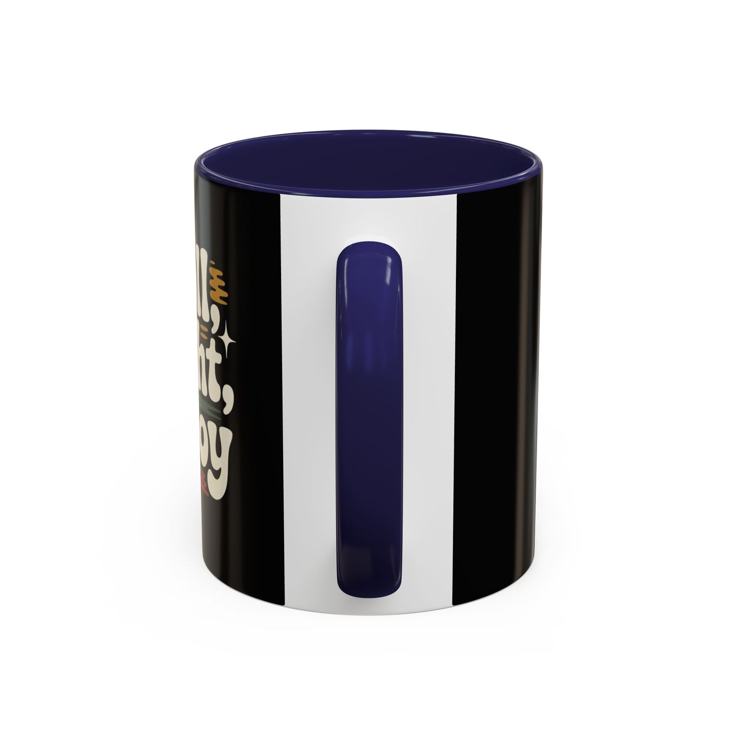 Coffee Mug — "Roll Light, Enjoy" Retro Accent Coffee Cup (11/15oz)