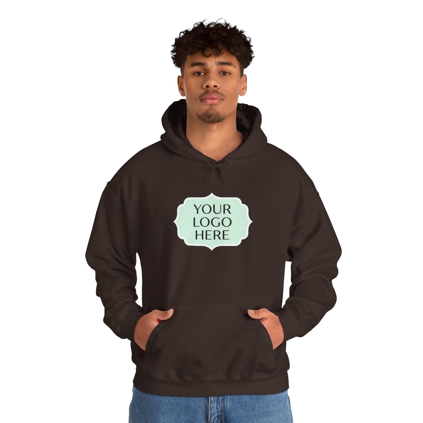 Hoodie — Custom Logo Scalloped Badge Design