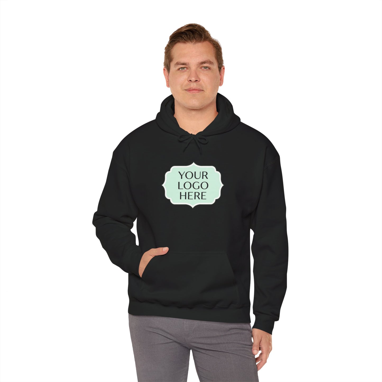 Hoodie — Custom Logo Scalloped Badge Design