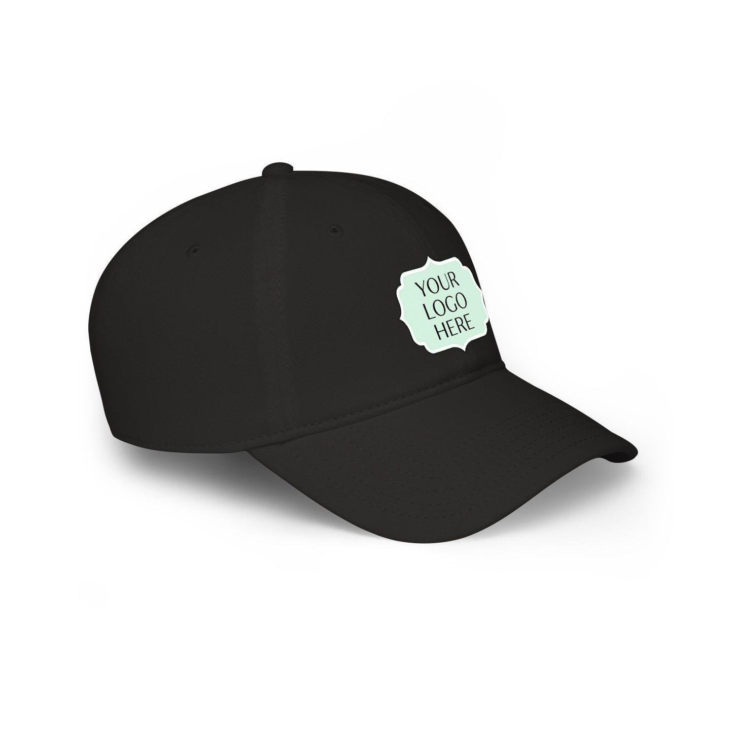 Custom Logo Low Profile Baseball Cap — Personalized Embroidered Patch Hat