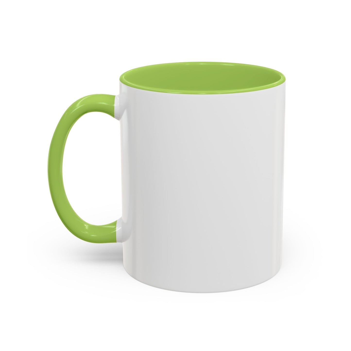 Accent Coffee Mug - Custom Logo Mint Label Design (11/15oz)