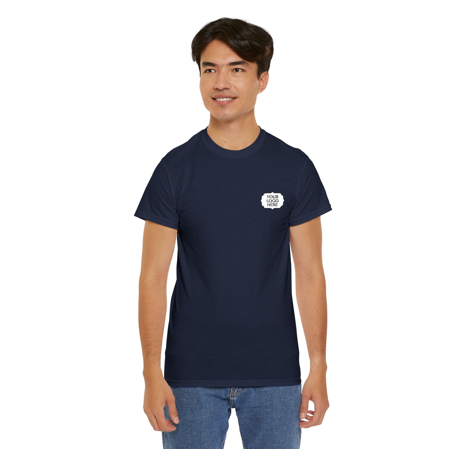 Tiger Heart Chest Pocket Tee — Minimal Wildlife Graphic T-Shirt